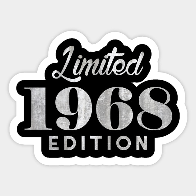 Limited Edition 1968 50 Years Old Birthday Sticker by charlescheshire